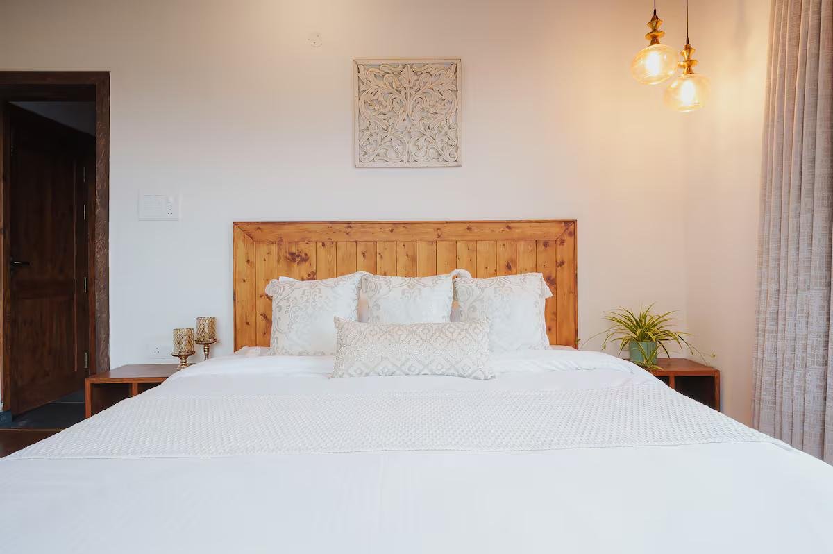Tranquil Bedroom with Apple Orchard x Solis Nature