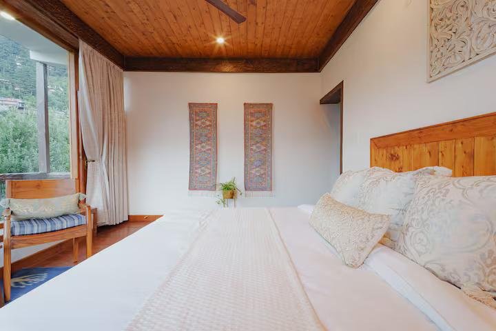 Tranquil Bedroom with Apple Orchard x Solis Nature