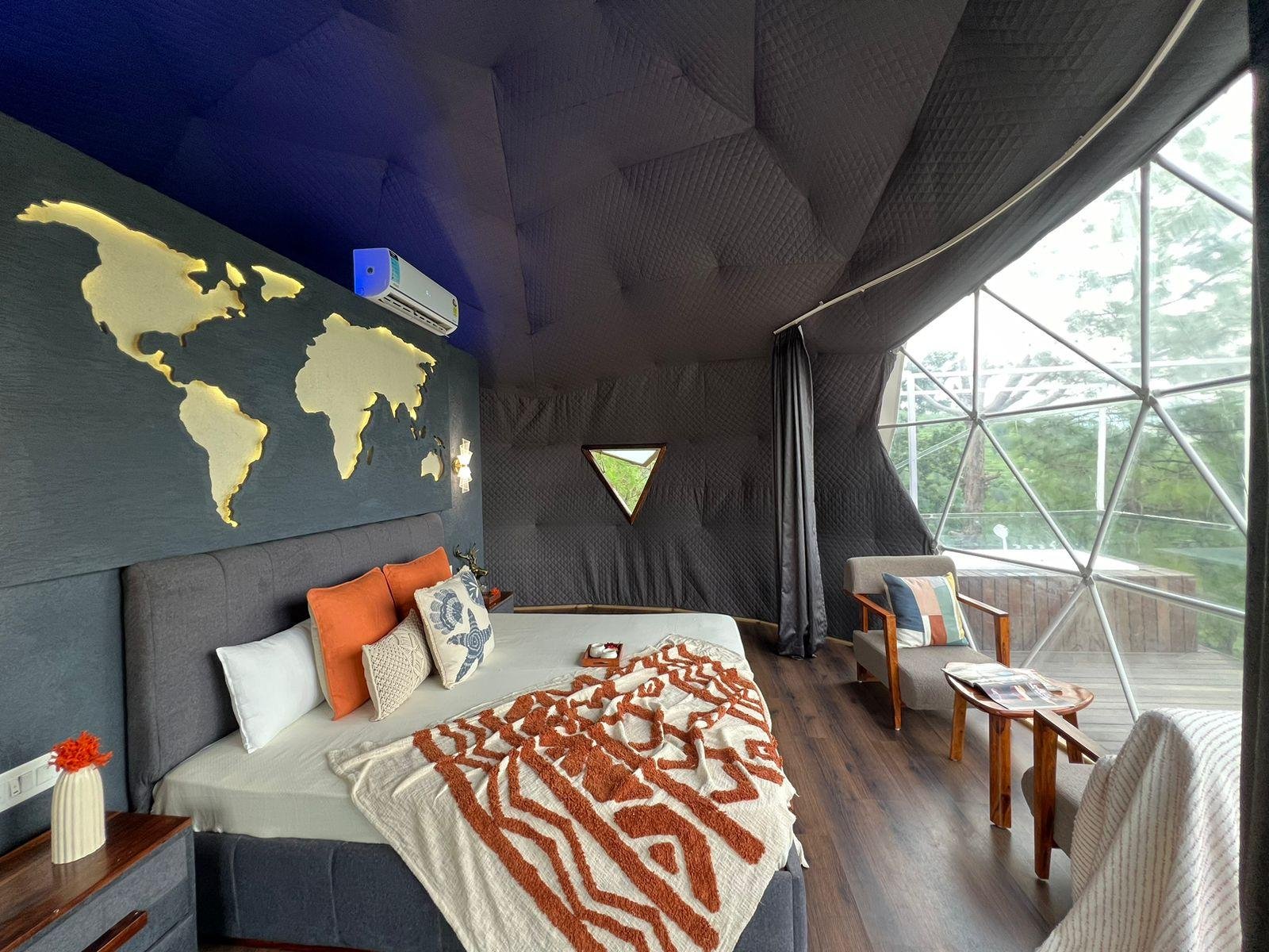 Glamp Echo Corbett, Geodesic Dome-Canopy x Solis Nature