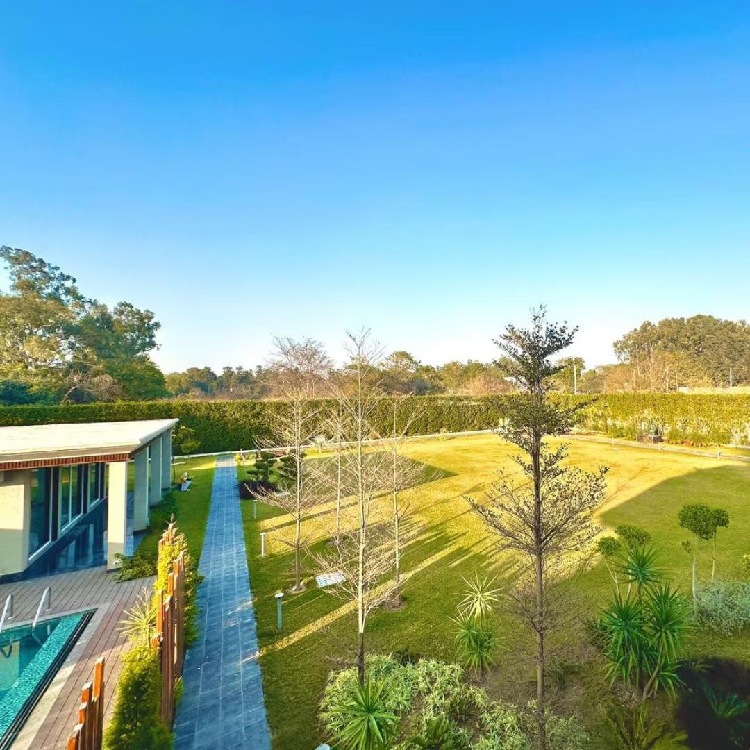 luxury farmhouse in Deramandi (NCR) x Solis Nature