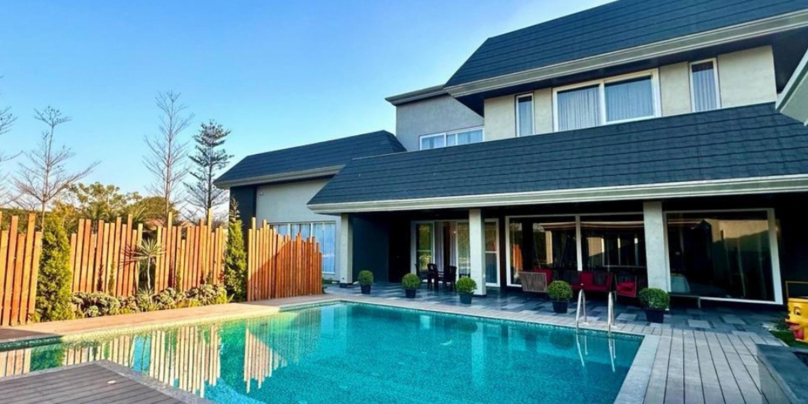 luxury farmhouse in Deramandi (NCR) x Solis Nature