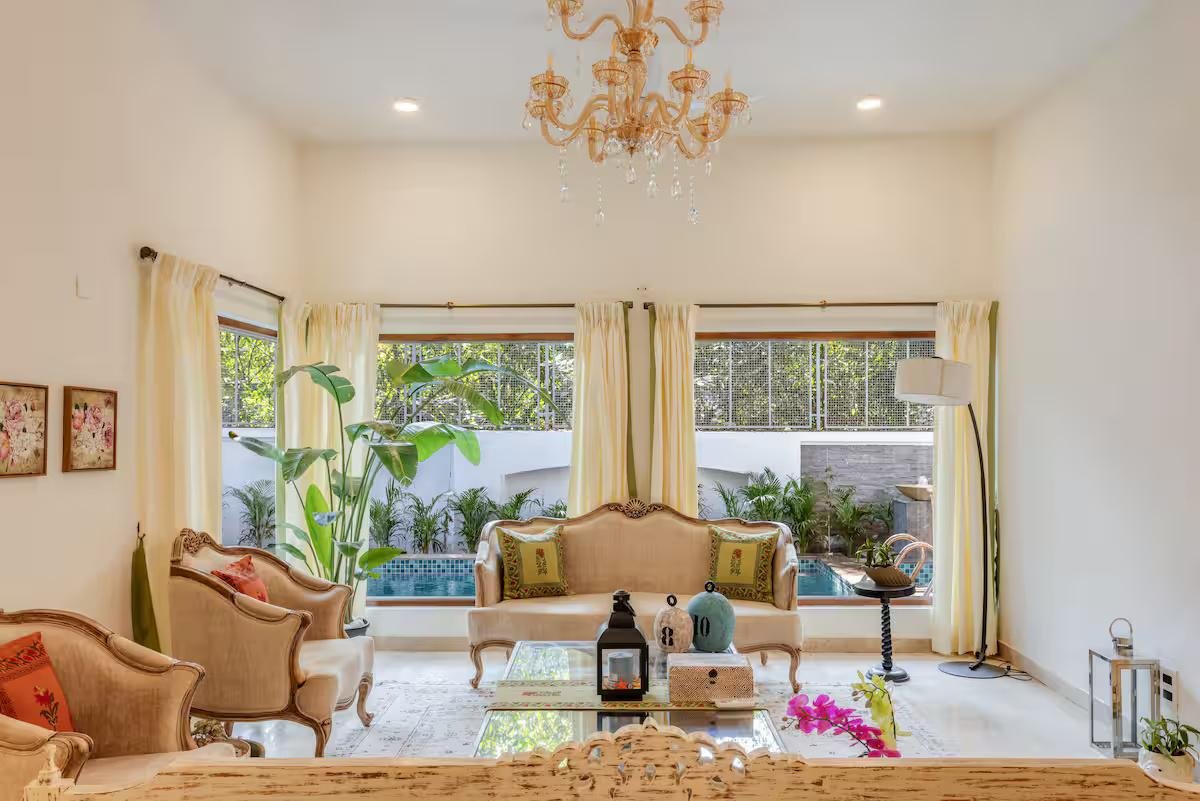 Ivory 5 BHK Private Pool Villa near Calangute x Solis Nature