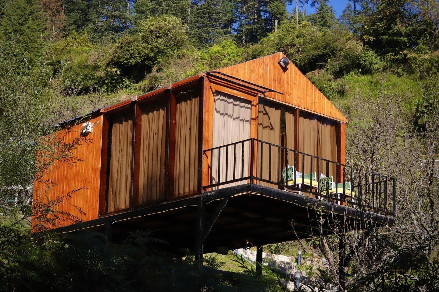 Dreamy Wood n Glass Cabin with Cafe in Forest x Solis Nature