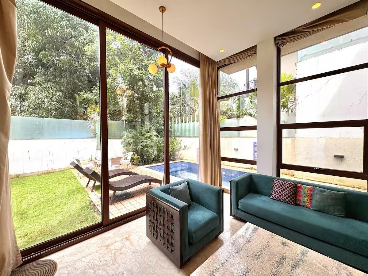 Balinese 3BHK Villa | Pvt Pool & Garden | Candolim x Solis Nature
