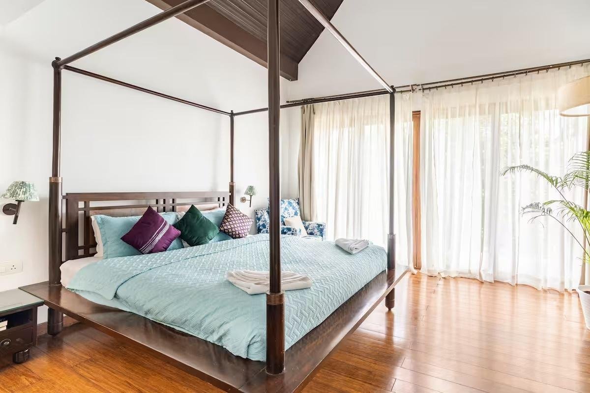 Balinese 3BHK Villa | Pvt Pool & Garden | Candolim x Solis Nature