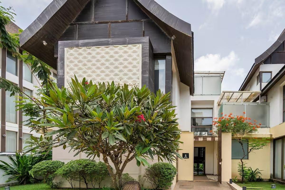 Balinese 3BHK Villa | Pvt Pool & Garden | Candolim x Solis Nature