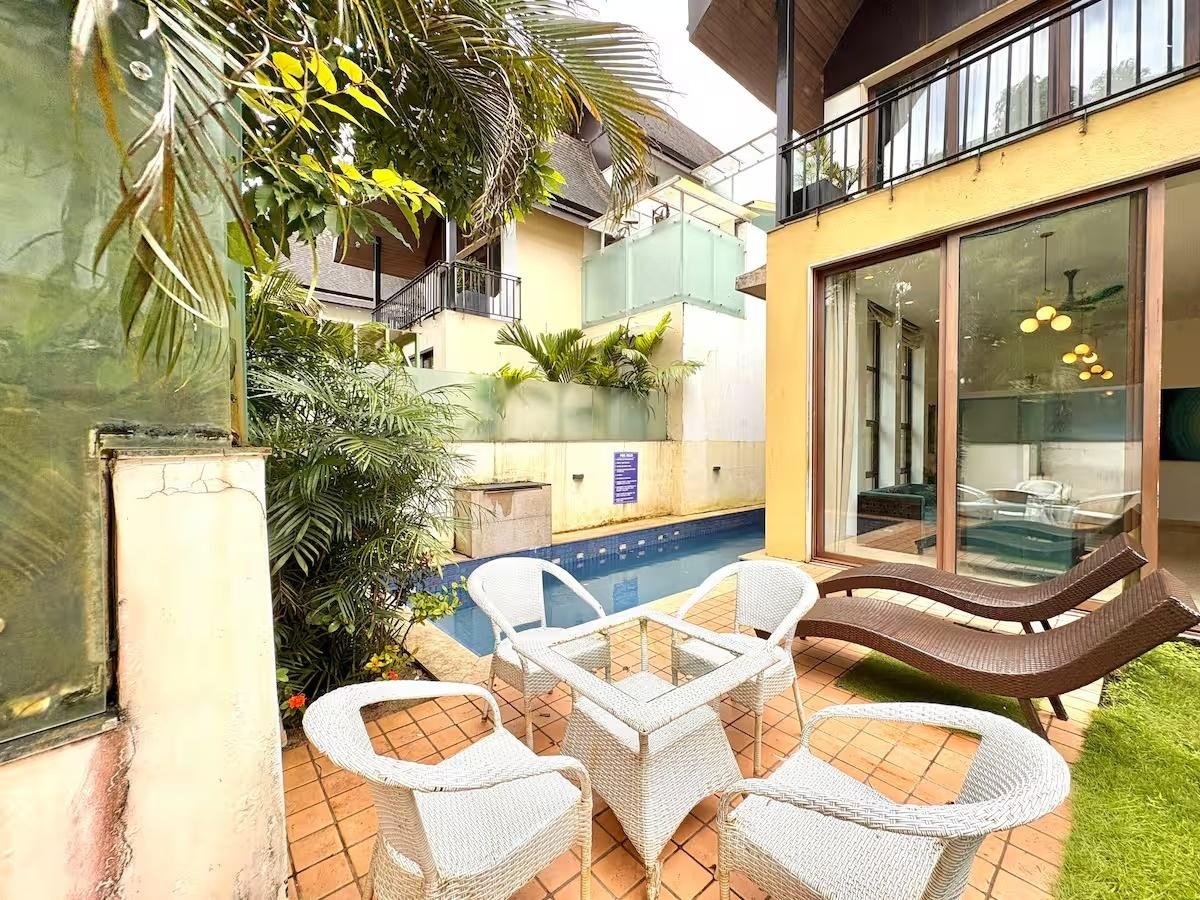Balinese 3BHK Villa | Pvt Pool & Garden | Candolim x Solis Nature