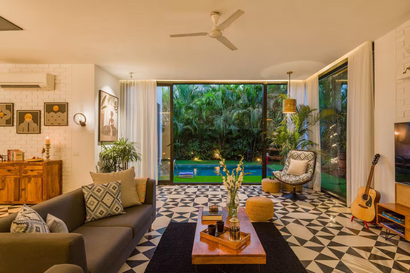 VILLA10 | 5 mins vagator beach | Pvt pool & jacuzzi x Solis Nature