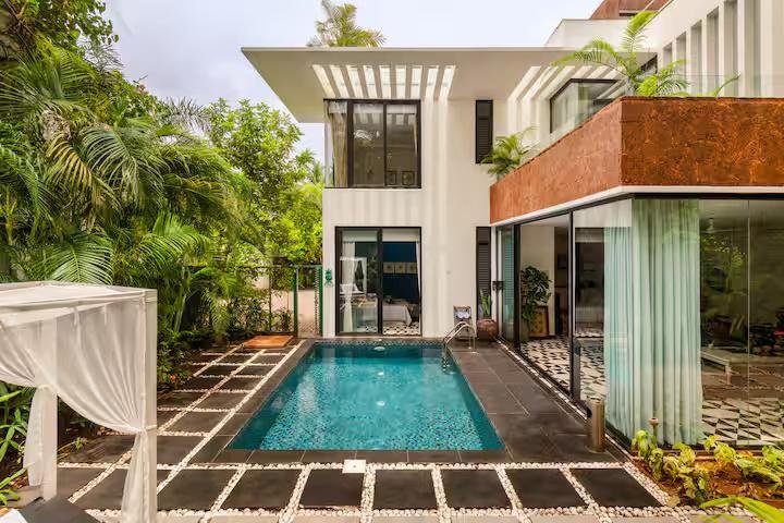 TBK Villa 15| Pvt Pool | Vagator | 5 mins to Beach x Solis Nature