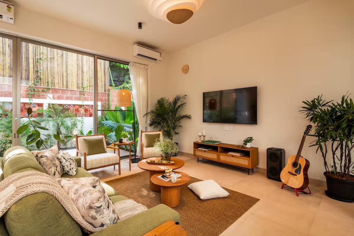 TBK villaR4 | Pvt Pool | Vagator | 5 mins to Beach x Solis Nature