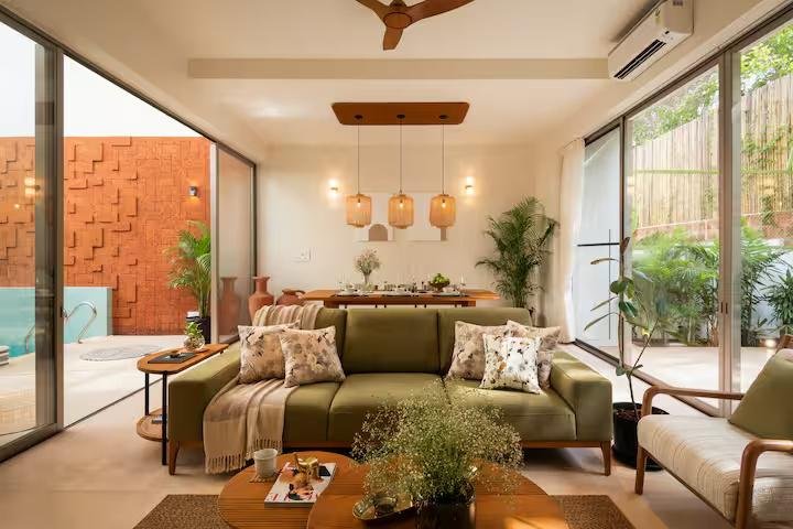 TBK villaR4 | Pvt Pool | Vagator | 5 mins to Beach x Solis Nature