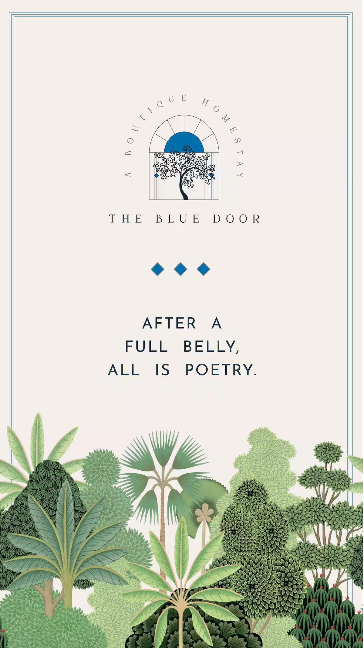 The Blue Door - A Luxury Boutique Villa on Foothills o x Solis Nature