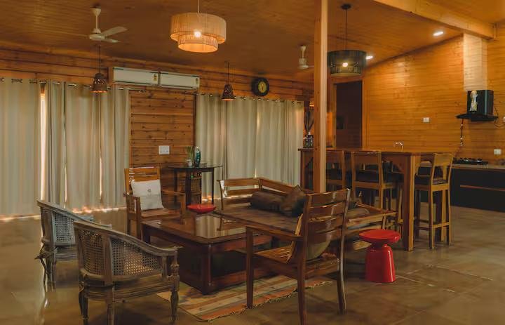 Log House by Savera | Pvt Pool & Lawn x Solis Nature