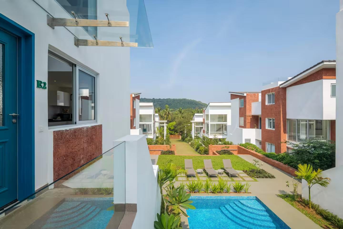 Chic 2BHK Duplex w Pool & Pvt Terrace in Siolim x Solis Nature