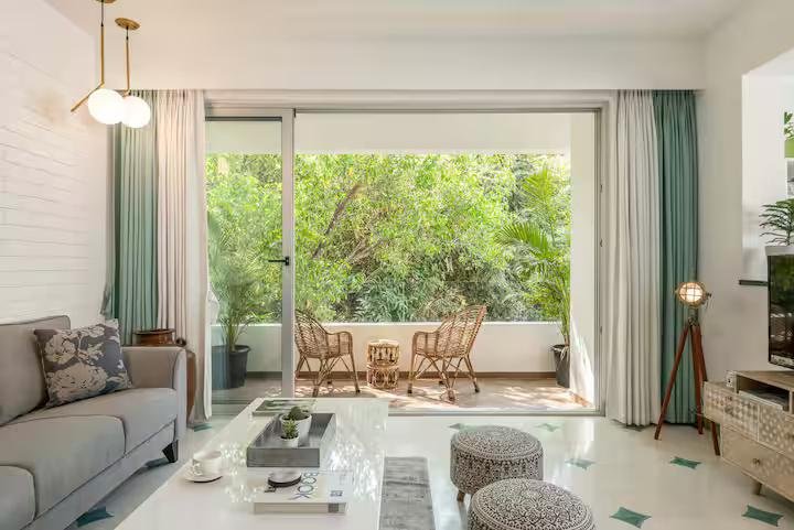 Chic 2BHK Duplex w Pool & Pvt Terrace in Siolim x Solis Nature
