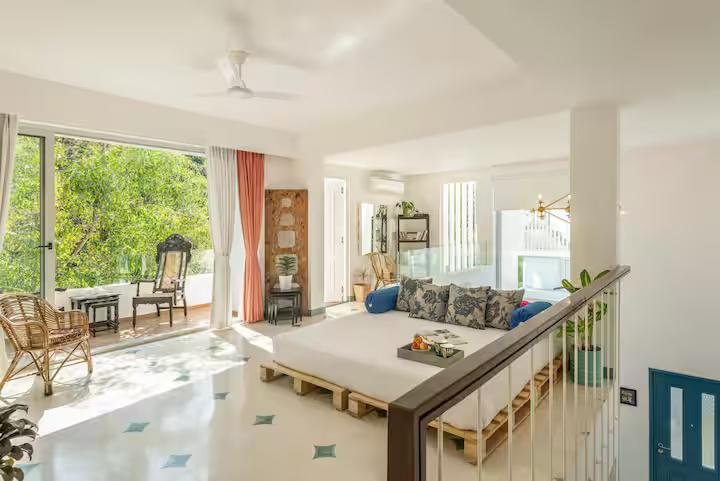 Chic 2BHK Duplex w Pool & Pvt Terrace in Siolim x Solis Nature