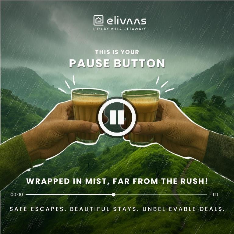 ELIVAAS Twin Chalets 4 BHK Escape with Valley-facing L x Solis Nature