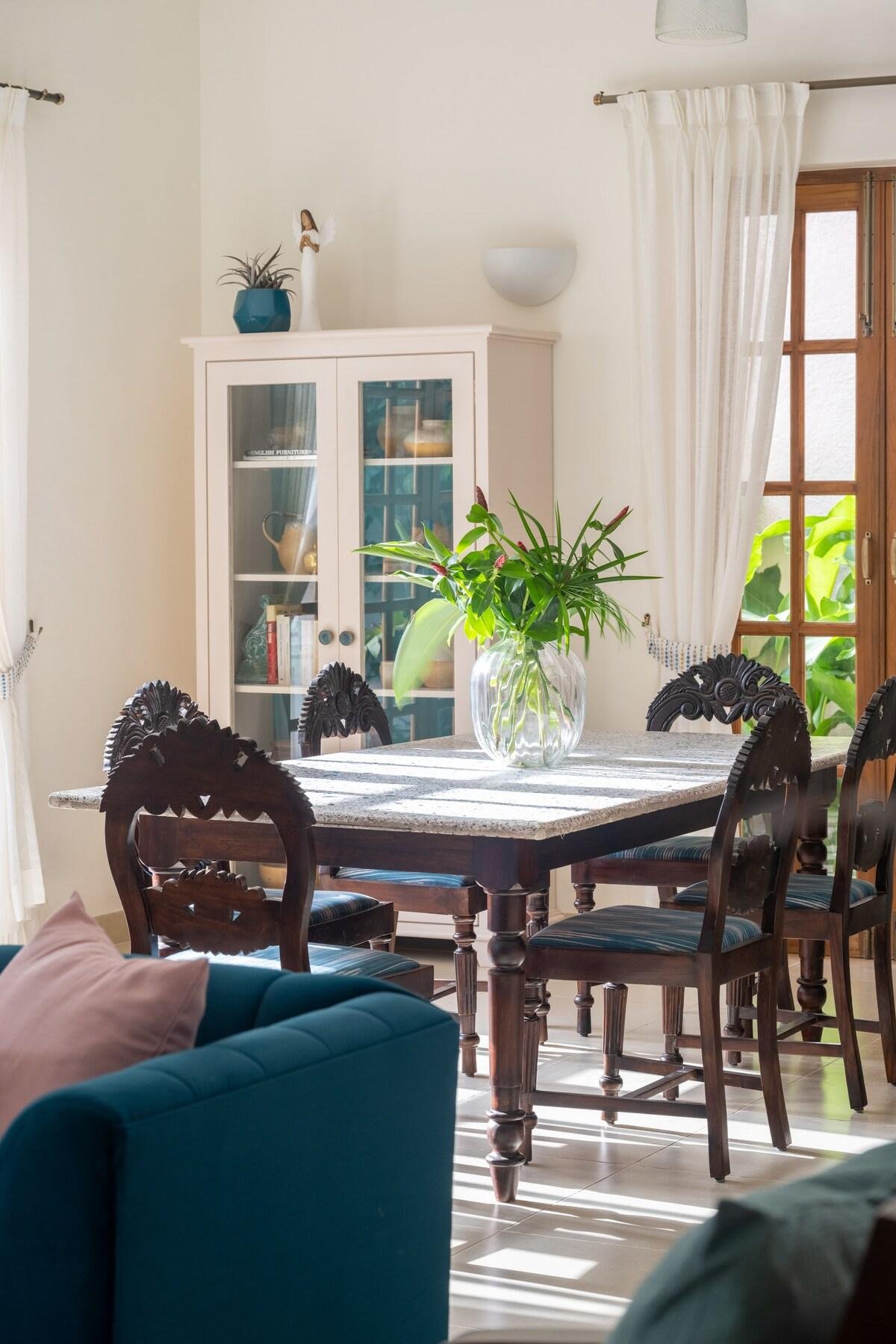 2 BHK | Pool | Bar | Garden | Kitchen x Solis Nature