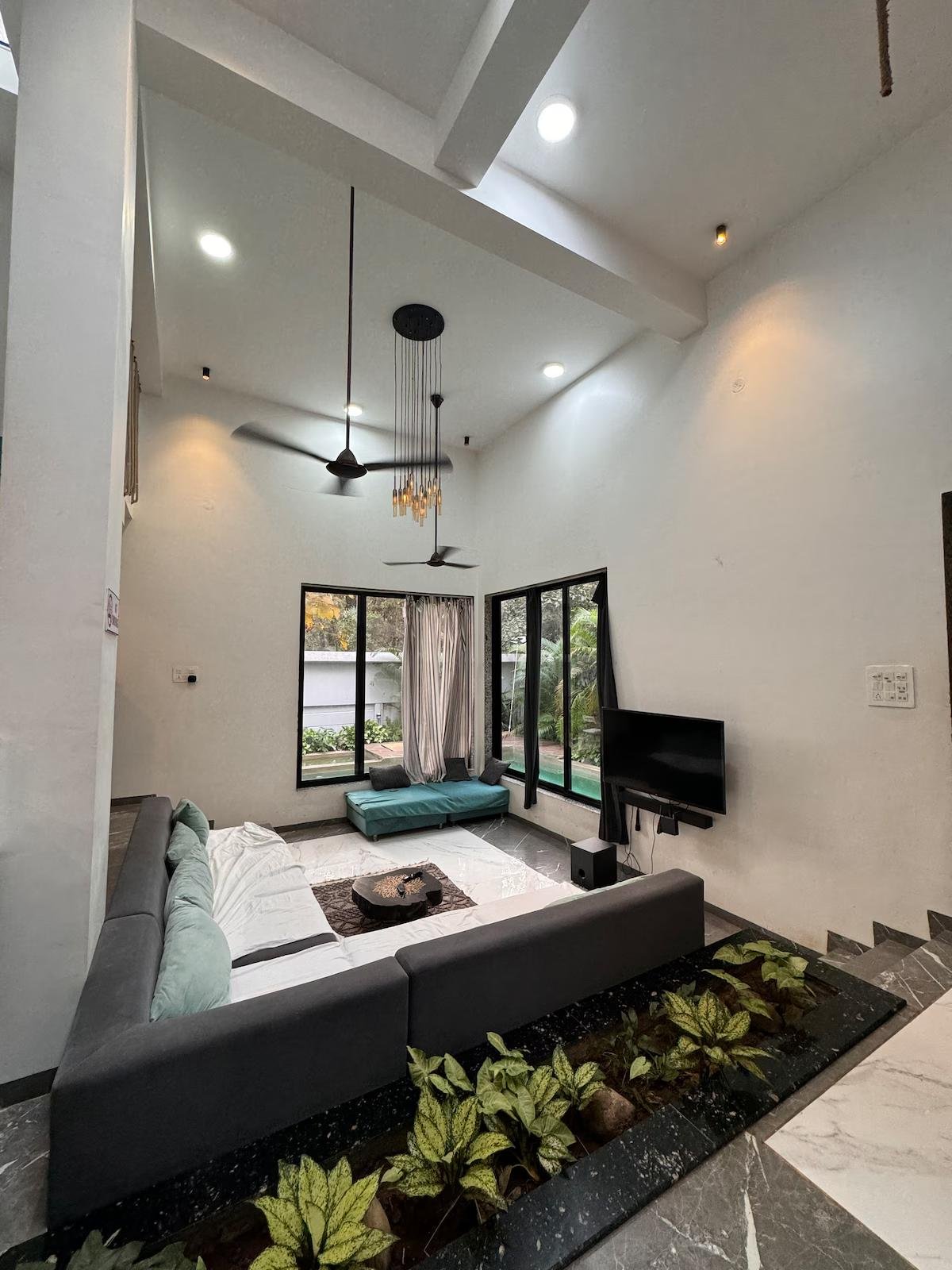 Areca Palm Villa-3BHK-Pool-bbq-Elixir Beach Farm x Solis Nature