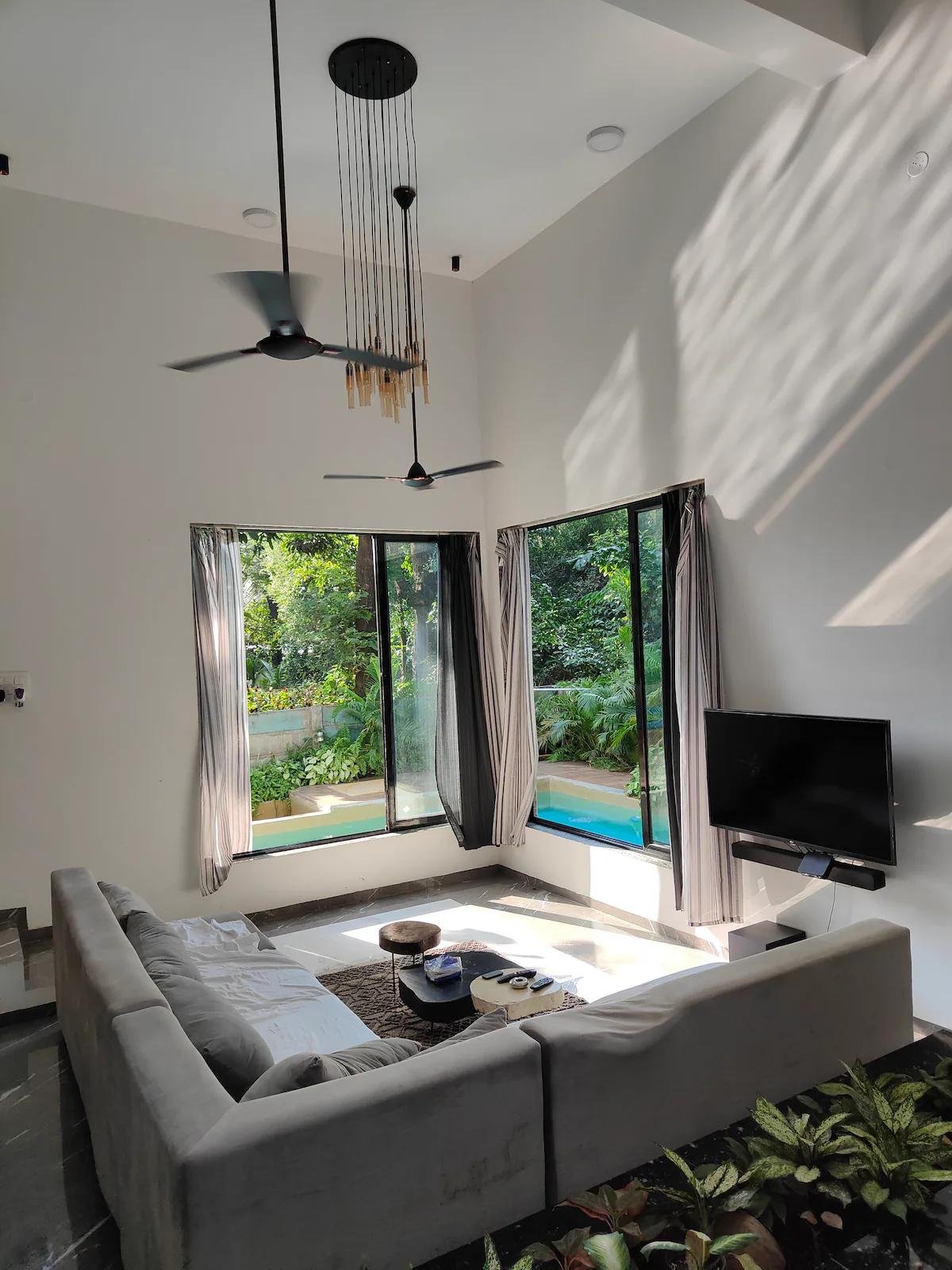 Areca Palm Villa-3BHK-Pool-bbq-Elixir Beach Farm x Solis Nature