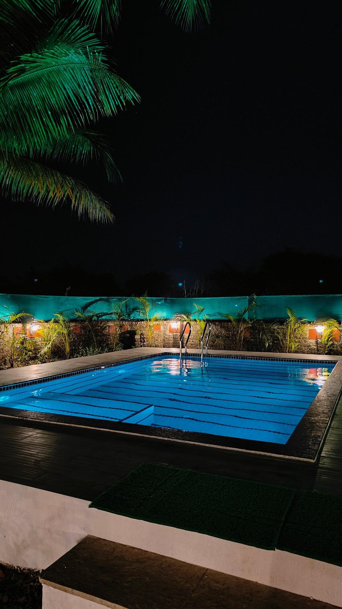 Green Leaf Villa Alibaug x Solis Nature