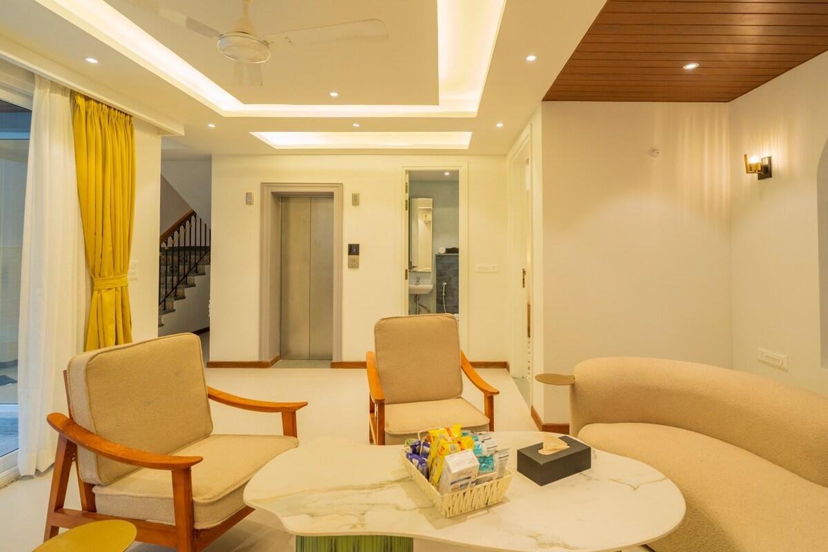 ELIVAAS Solace Teal 5 bhk x Solis Nature
