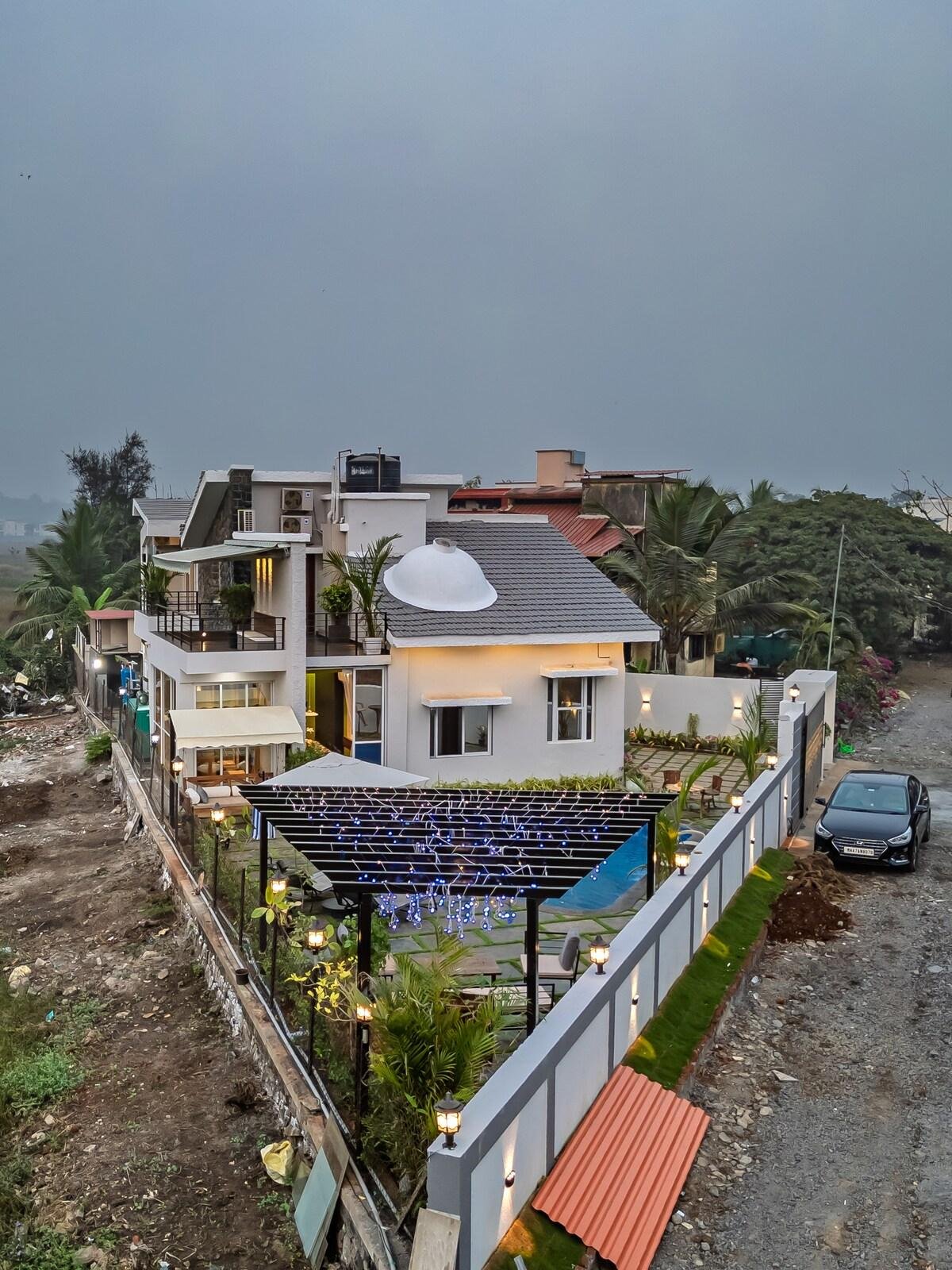 ELIVAAS Moonlit Retreat 3 bhk x Solis Nature