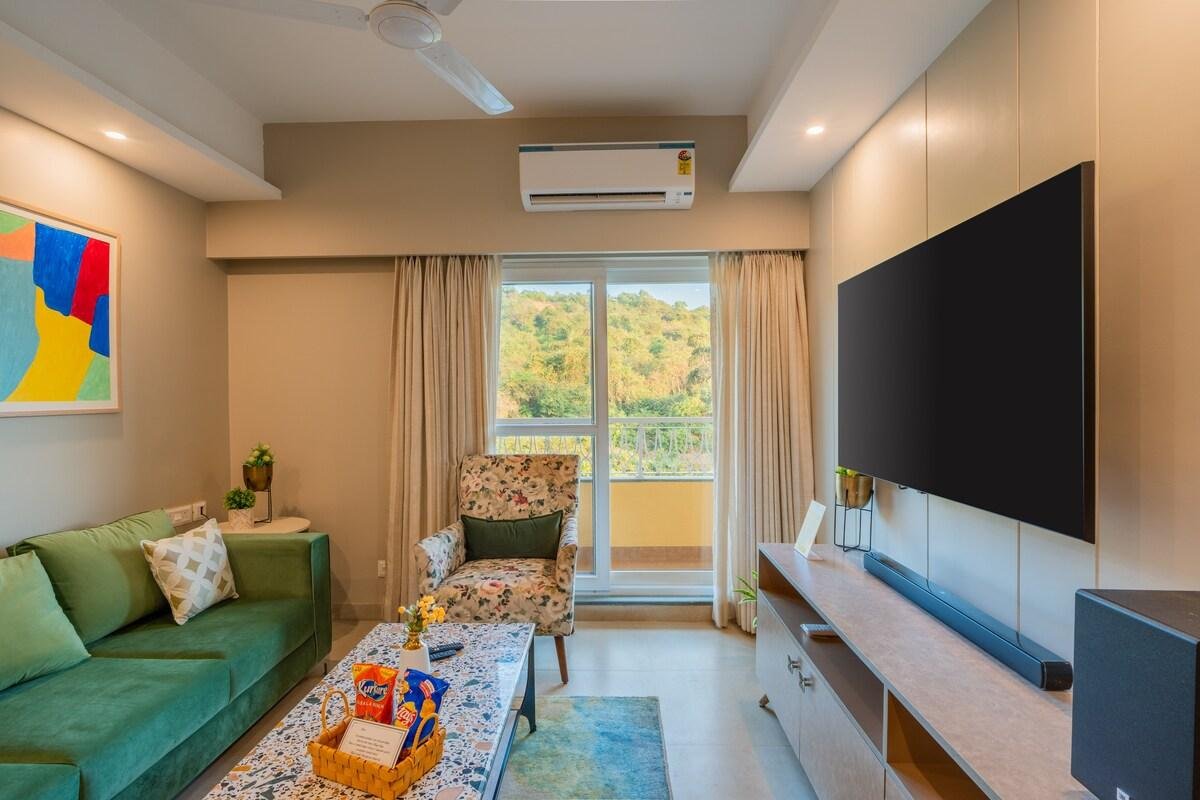 Alaya Stays Veera Marina Penthouse   3bhk x Solis Nature