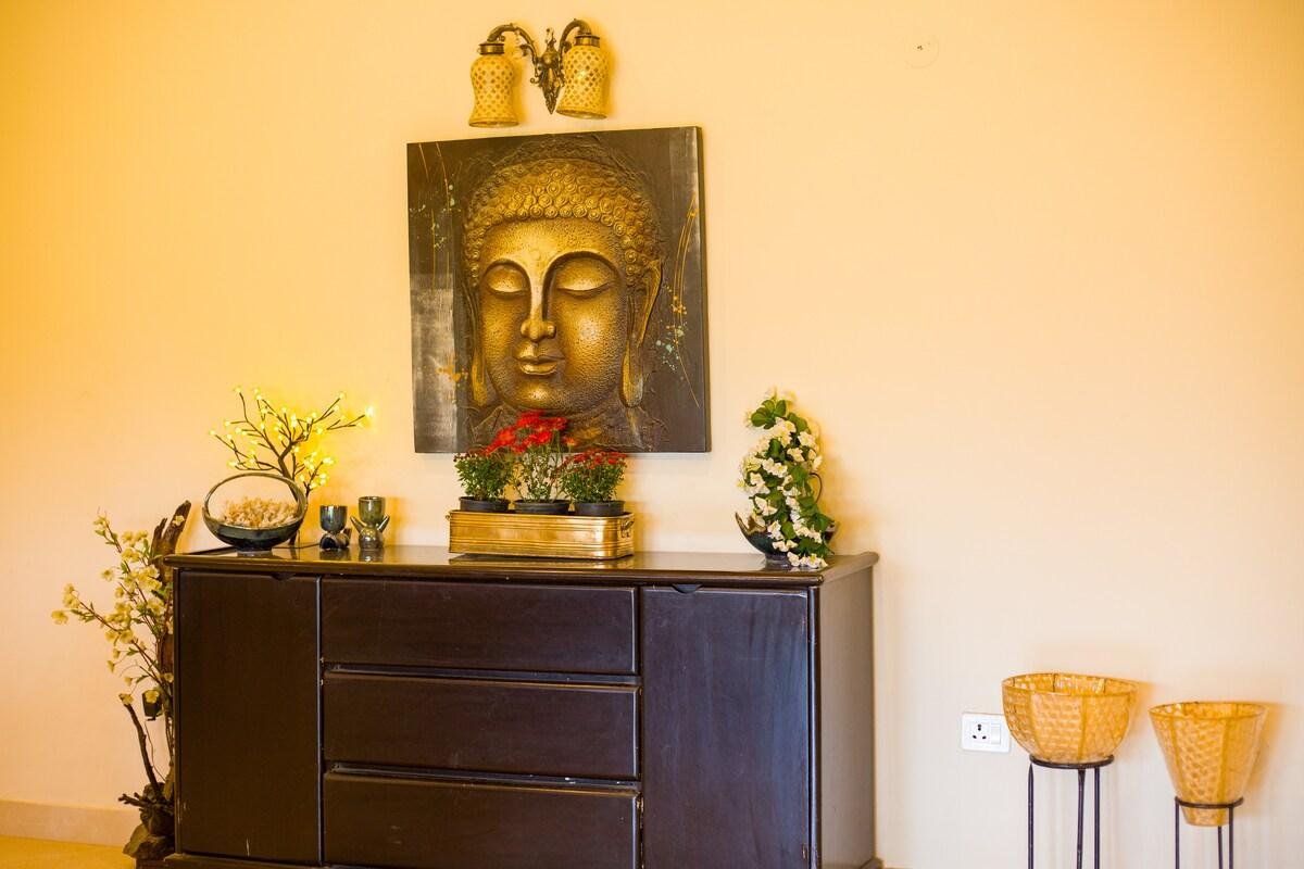 Alaya Stays Dacha   3 bhk x Solis Nature