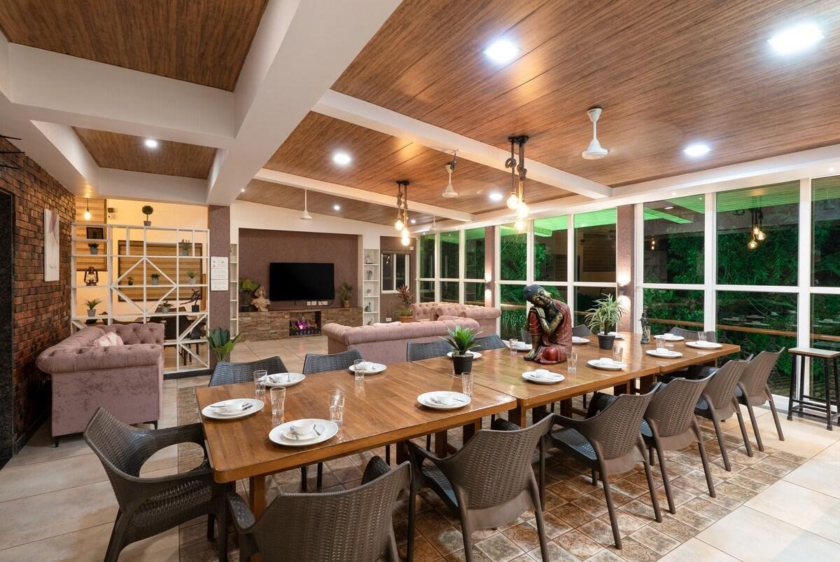 Stayscape - Bricstone House, 11BHK in Lonavala x Solis Nature