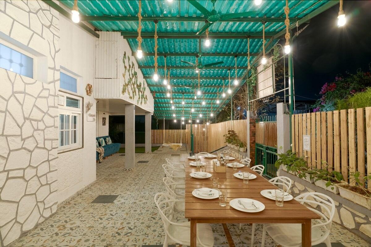 Stayscape- Honeycomb, 3BHK Lonavala, Turf N Pool x Solis Nature