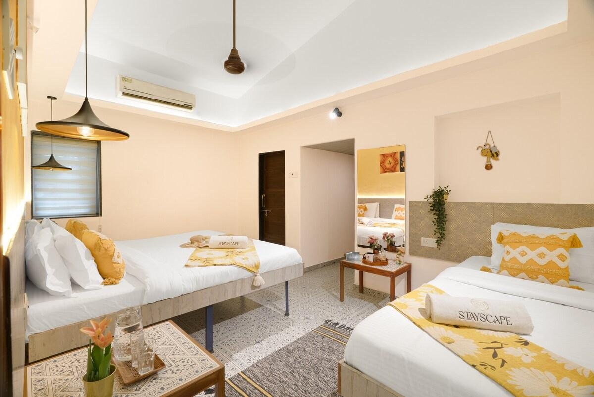 Stayscape- Honeycomb, 3BHK Lonavala, Turf N Pool x Solis Nature